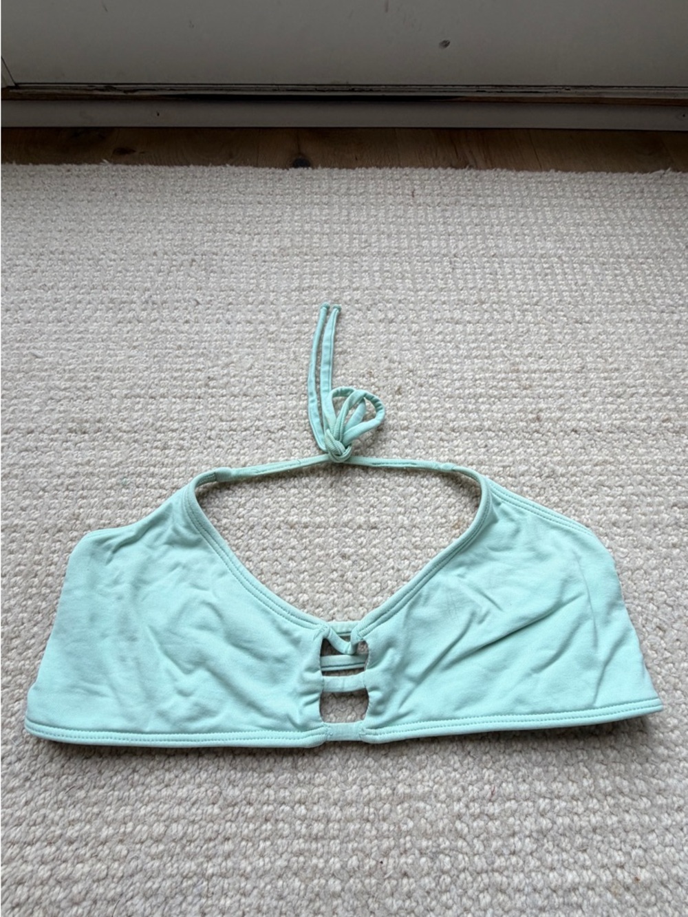 Midori Bikinis Baby Blue Halter Bikini Top